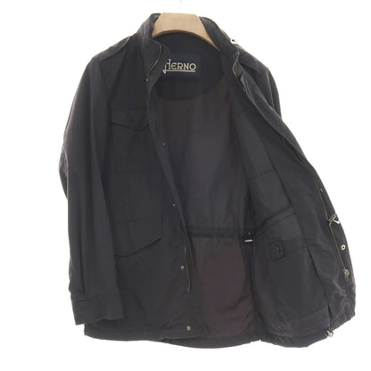 【中古】ヘルノ Herno ナイロン M-65 フィールドジャケット ネイビー系【サイズ48】【 状態ランクC 】【 メンズ 】