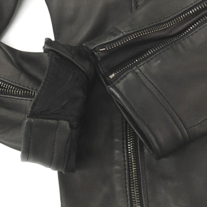 【中古】タリアトーレ TAGLIATORE STANLEY 羊革 ラムレザー シングル ライダースジャケット ブラック【サイズ48】【 状態ランクB 】【 メンズ 】