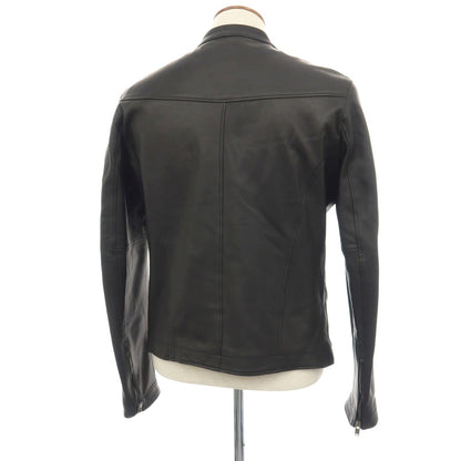 【中古】タリアトーレ TAGLIATORE STANLEY 羊革 ラムレザー シングル ライダースジャケット ブラック【サイズ48】【 状態ランクB 】【 メンズ 】