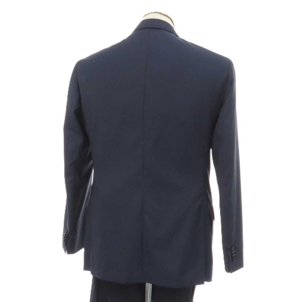 【中古】デペトリロ DE PETRILLO ウール 3つボタンスーツ ネイビー【サイズ50】【 状態ランクB 】【 メンズ 】
