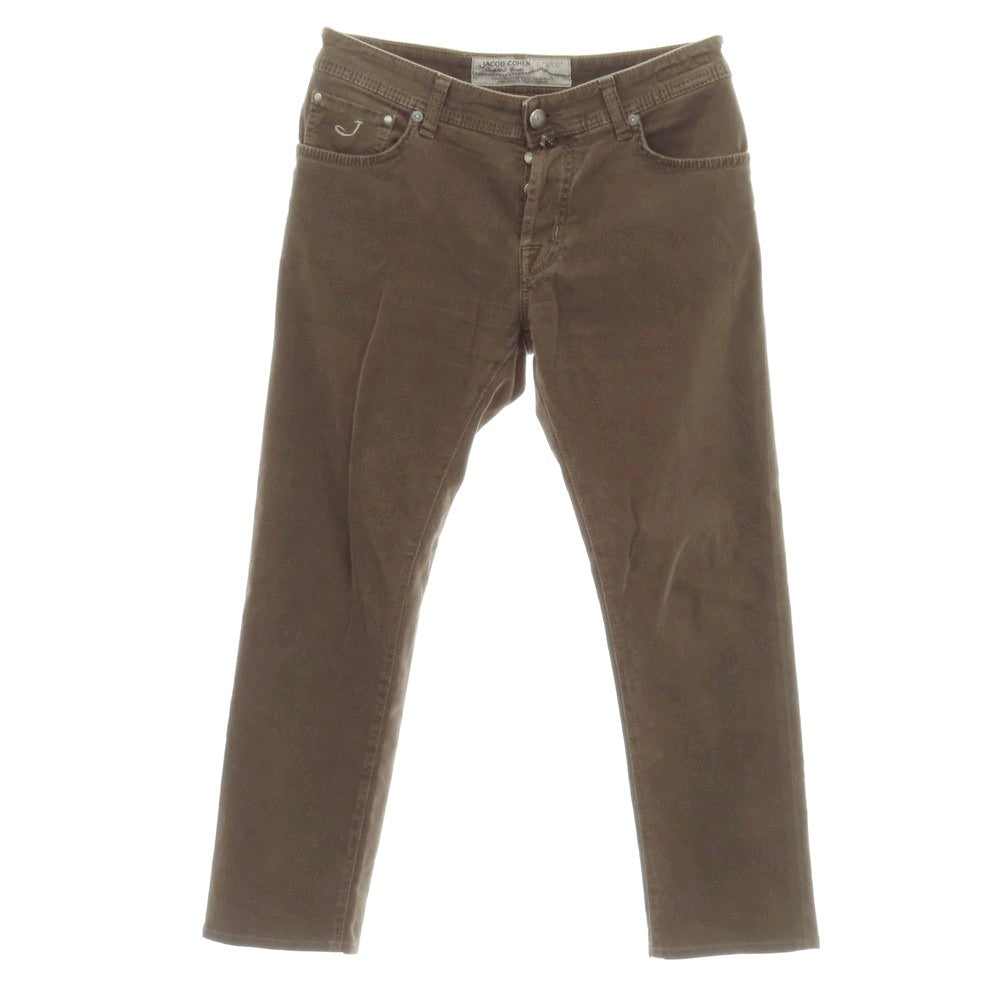 【中古】ヤコブコーエン JACOB COHEN PW622 COMF ストレッチ コットン 5ポケットパンツ ブラウン【サイズ33】【 状態ランクC 】【 メンズ 】