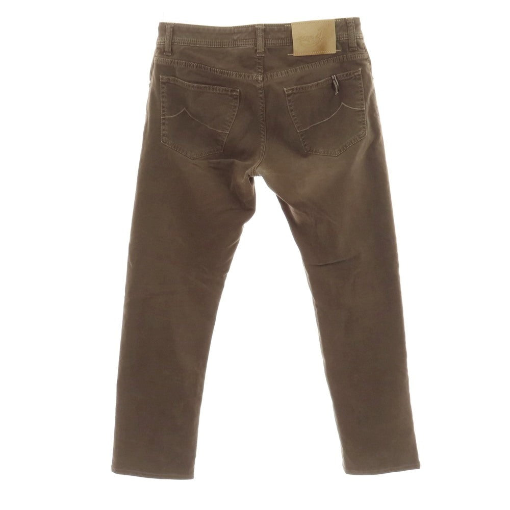 【中古】ヤコブコーエン JACOB COHEN PW622 COMF ストレッチ コットン 5ポケットパンツ ブラウン【サイズ33】【 状態ランクC 】【 メンズ 】