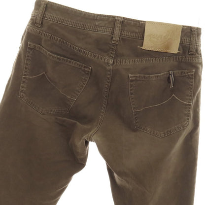 【中古】ヤコブコーエン JACOB COHEN PW622 COMF ストレッチ コットン 5ポケットパンツ ブラウン【サイズ33】【 状態ランクC 】【 メンズ 】
