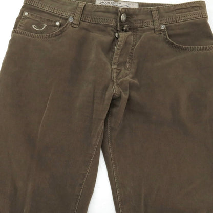 【中古】ヤコブコーエン JACOB COHEN PW622 COMF ストレッチ コットン 5ポケットパンツ ブラウン【サイズ33】【 状態ランクC 】【 メンズ 】