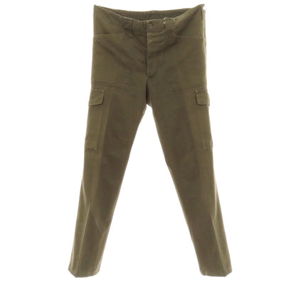 【中古】ミリタリー MILITARY オーストラリア軍 コットンポリエステル カーゴパンツ オリーブ【サイズ96-100 V-VI】【 状態ランクC 】【 メンズ 】