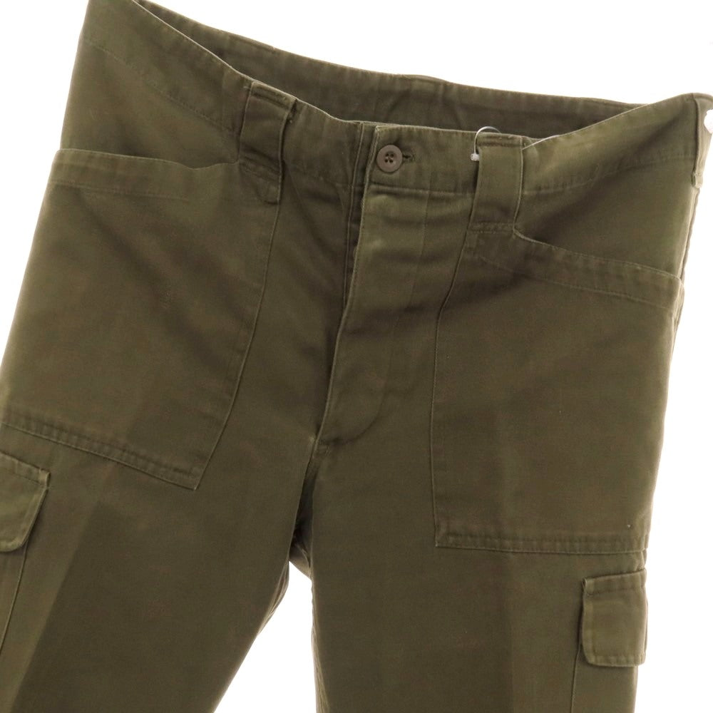 【中古】ミリタリー MILITARY オーストラリア軍 コットンポリエステル カーゴパンツ オリーブ【サイズ96-100 V-VI】【 状態ランクC 】【 メンズ 】