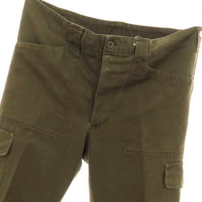 【中古】ミリタリー MILITARY オーストラリア軍 コットンポリエステル カーゴパンツ オリーブ【サイズ96-100 V-VI】【 状態ランクC 】【 メンズ 】