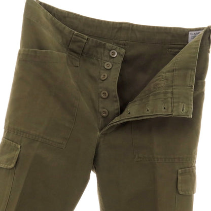 【中古】ミリタリー MILITARY オーストラリア軍 コットンポリエステル カーゴパンツ オリーブ【サイズ96-100 V-VI】【 状態ランクC 】【 メンズ 】