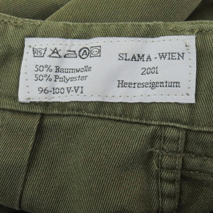 【中古】ミリタリー MILITARY オーストラリア軍 コットンポリエステル カーゴパンツ オリーブ【サイズ96-100 V-VI】【 状態ランクC 】【 メンズ 】