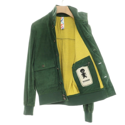 【中古】ヴァルスタリーノ VALSTARINO ゴート スエード ヴァルスタリーノブルゾン レザーブルゾン グリーン【サイズ44】【 状態ランクC 】【 メンズ 】
