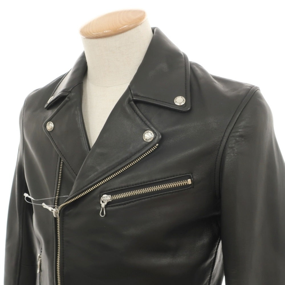 【中古】ビームス BEAMS シープレザー ライダースジャケット ブラック【サイズS】【 状態ランクB 】【 メンズ 】