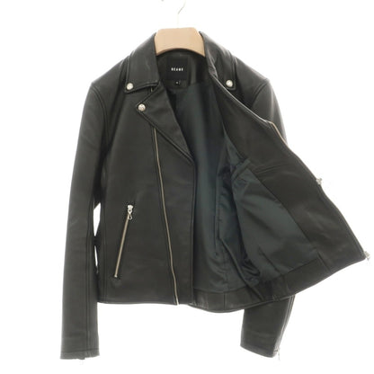 【中古】ビームス BEAMS シープレザー ライダースジャケット ブラック【サイズS】【 状態ランクB 】【 メンズ 】