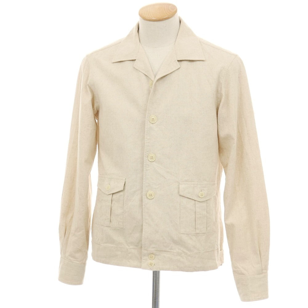 【中古】リングヂャケット RING JACKET コットンリネン ワークジャケット アイボリー【サイズS】【 状態ランクB 】【 メンズ 】