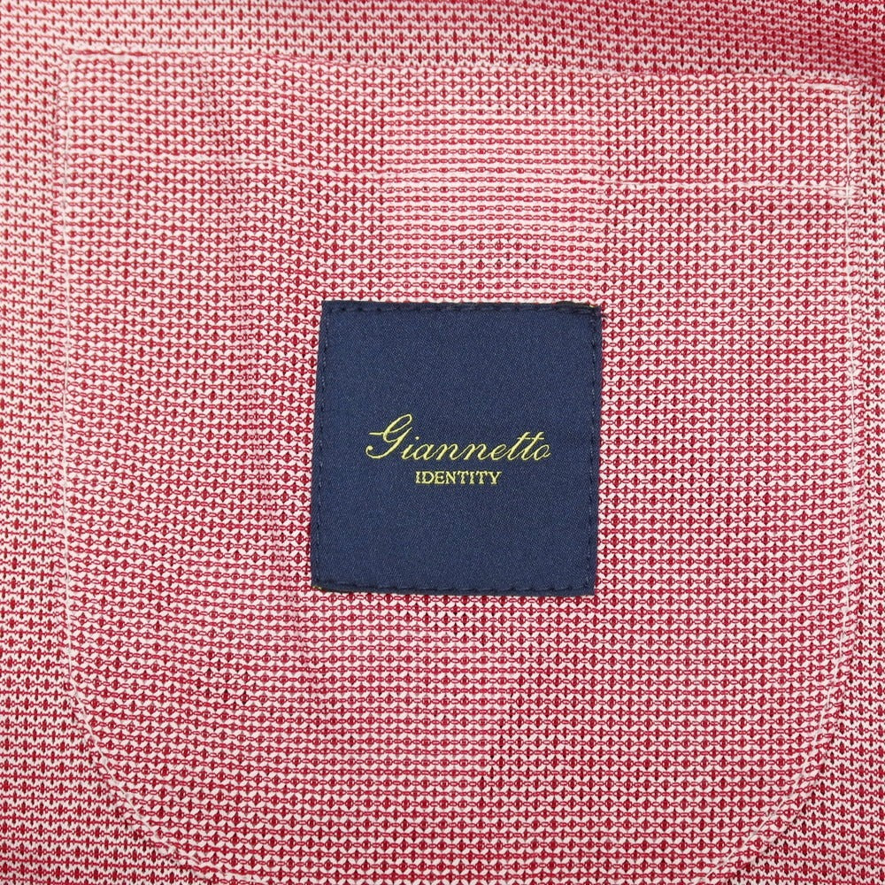 【中古】ジャンネット giannetto RIVIERA コットン 2B カジュアルジャケット ピンク【サイズ42】【 状態ランクB 】【 メンズ 】