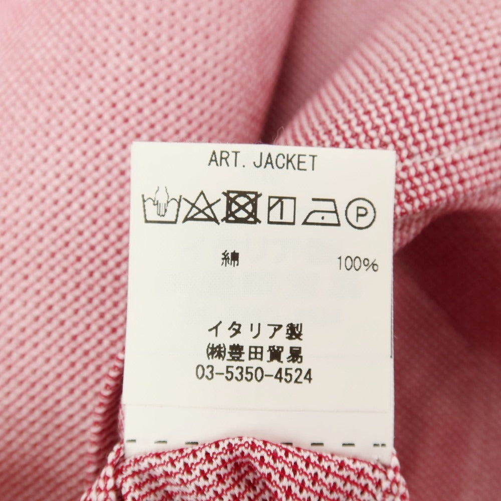 【中古】ジャンネット giannetto RIVIERA コットン 2B カジュアルジャケット ピンク【サイズ42】【 状態ランクB 】【 メンズ 】