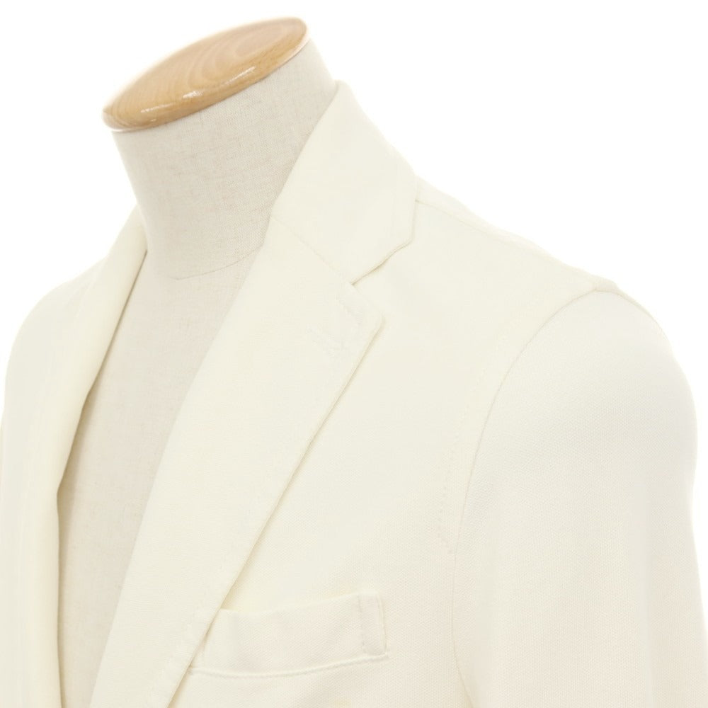 【中古】チルコロ1901 CIRCOLO 1901 コットン ジャージー 2B カジュアルジャケット ホワイト【サイズ44】【 状態ランクC 】【 メンズ 】