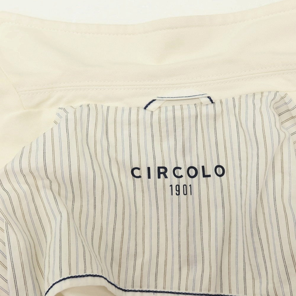 【中古】チルコロ1901 CIRCOLO 1901 コットン ジャージー 2B カジュアルジャケット ホワイト【サイズ44】【 状態ランクC 】【 メンズ 】