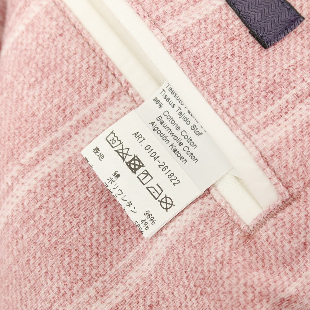 【中古】チルコロ1901 CIRCOLO 1901 コットン ジャージー ストライプ プリント 2B カジュアルジャケット ピンクxホワイト【サイズ44】【 状態ランクB 】【 メンズ 】