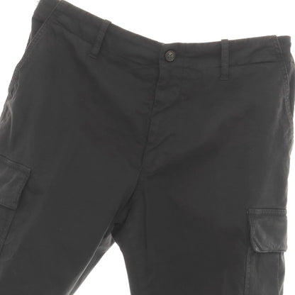 【中古】ベルウィッチ BERWICH Wide cargo ストレッチ コットン カーゴパンツ ブラック【サイズ46】【 状態ランクB 】【 メンズ 】