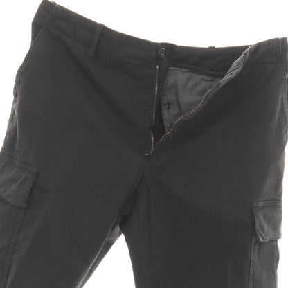 【中古】ベルウィッチ BERWICH Wide cargo ストレッチ コットン カーゴパンツ ブラック【サイズ46】【 状態ランクB 】【 メンズ 】