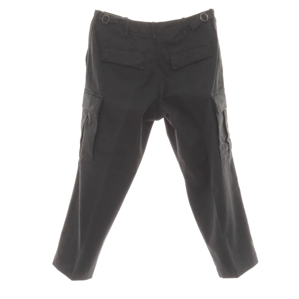 【中古】ベルウィッチ BERWICH Wide cargo ストレッチ コットン カーゴパンツ ブラック【サイズ46】【 状態ランクB 】【 メンズ 】