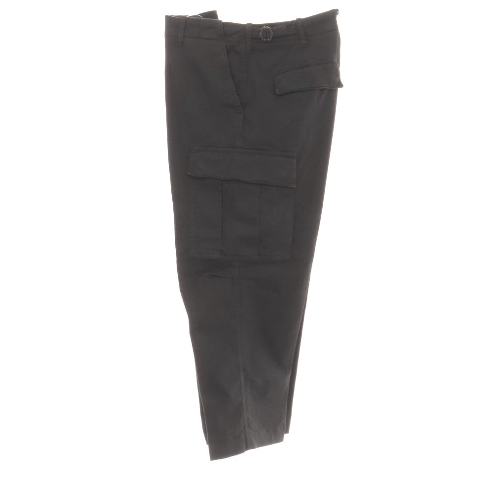 【中古】ベルウィッチ BERWICH Wide cargo ストレッチ コットン カーゴパンツ ブラック【サイズ46】【 状態ランクB 】【 メンズ 】