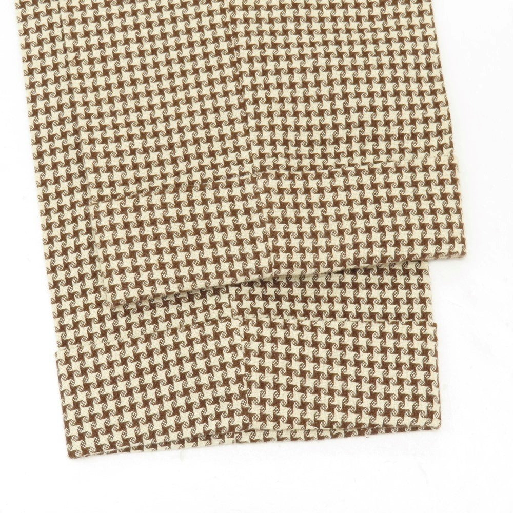 【中古】ベルウィッチ BERWICH コットン系 カジュアルスラックスパンツ ブラウンxアイボリー【サイズ46】【メンズ】 中古】ベルウィッチ BERWICH コットン系 カジュアルスラックスパンツ