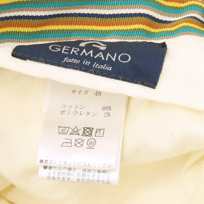 【中古】ジェルマーノ GERMANO ストレッチ コットン カジュアルスラックスパンツ オフホワイト【サイズ48】【 状態ランクB 】【 メンズ 】