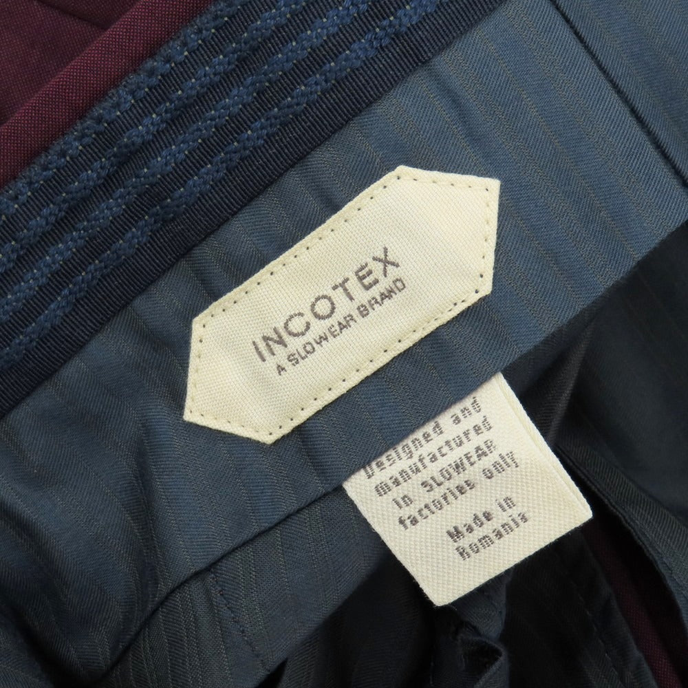 【中古】インコテックス INCOTEX ウールモヘヤ ドレススラックスパンツ パープル【サイズ46】【 状態ランクB 】【 メンズ 】