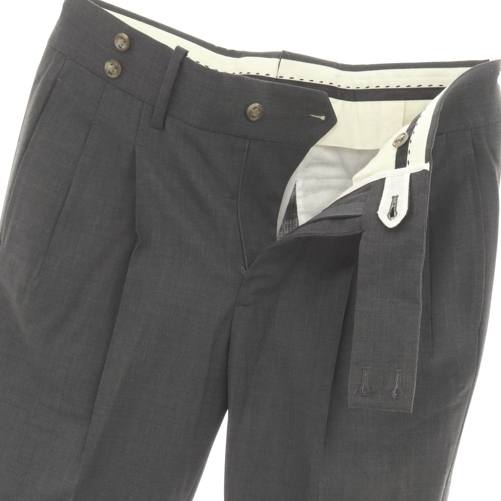 【中古】アントレアミ ENTRE AMIS ウールポリウレタン ドレススラックスパンツ ダークグレー【サイズ29】【 状態ランクB 】【 メンズ 】