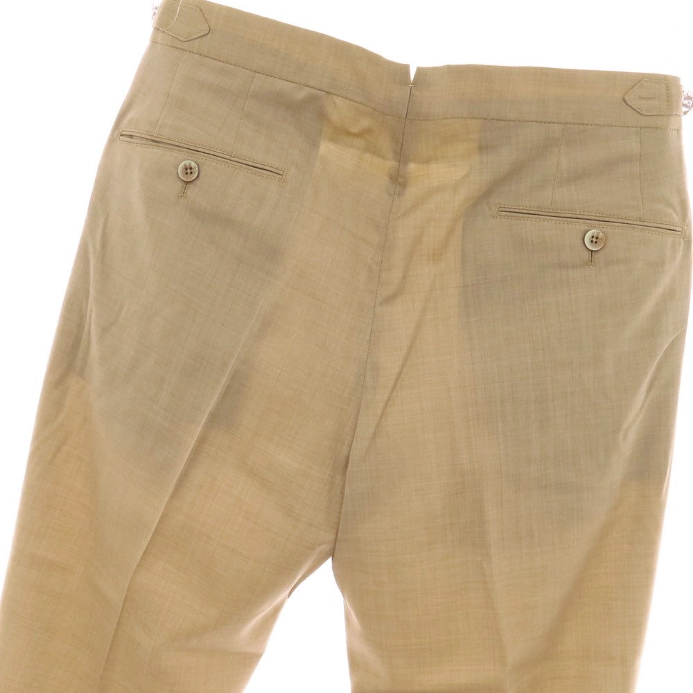 【中古】ジーティーアー G.T.A HERRICK JP ウール ドレススラックスパンツ ベージュ【サイズ46】【 状態ランクA 】【 メンズ 】