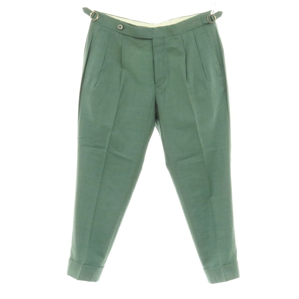 【中古】ジーティーアー G.T.A HERRICK ウール ドレススラックスパンツ グリーン【サイズ46】【 状態ランクA 】【 メンズ 】