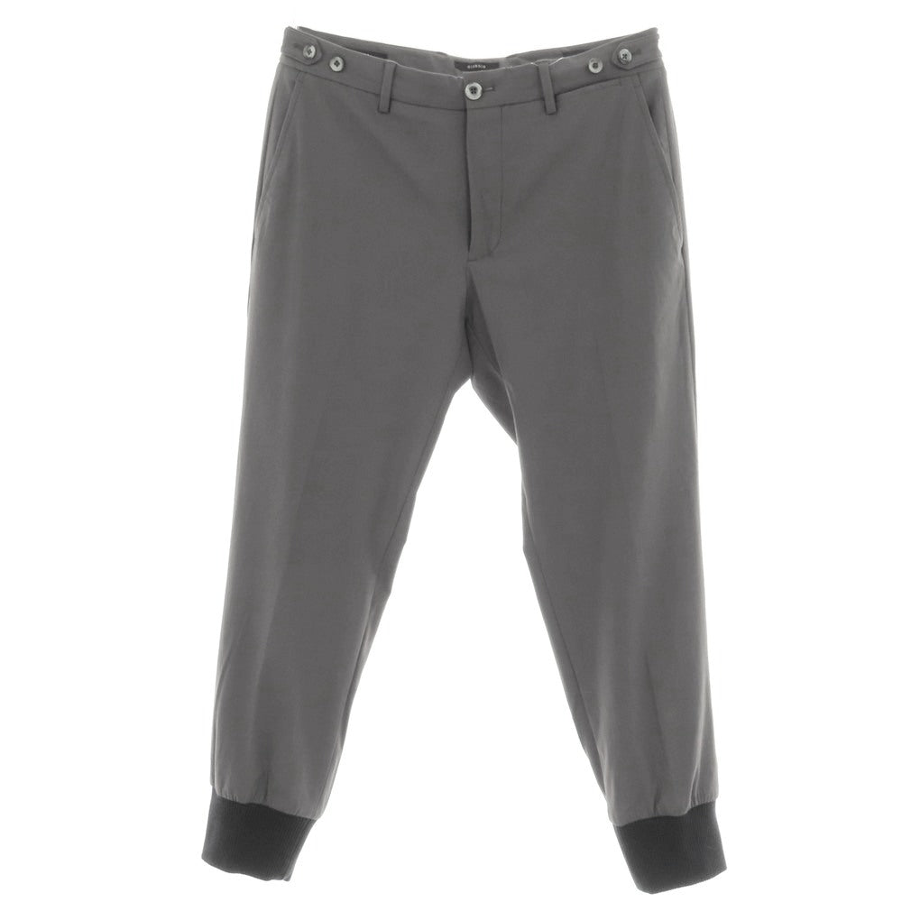 【中古】ジーティーアー G.T.A GIORGIO ストレッチ ナイロン ジャージー リブパンツ グレー【サイズ46】【 状態ランクB 】【 メンズ 】