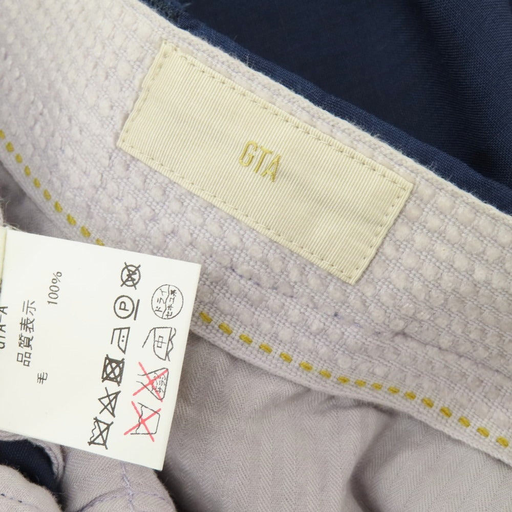 【中古】ジーティーアー G.T.A Bayron ウール ドレススラックスパンツ ネイビー【サイズ44】【 状態ランクB 】【 メンズ 】