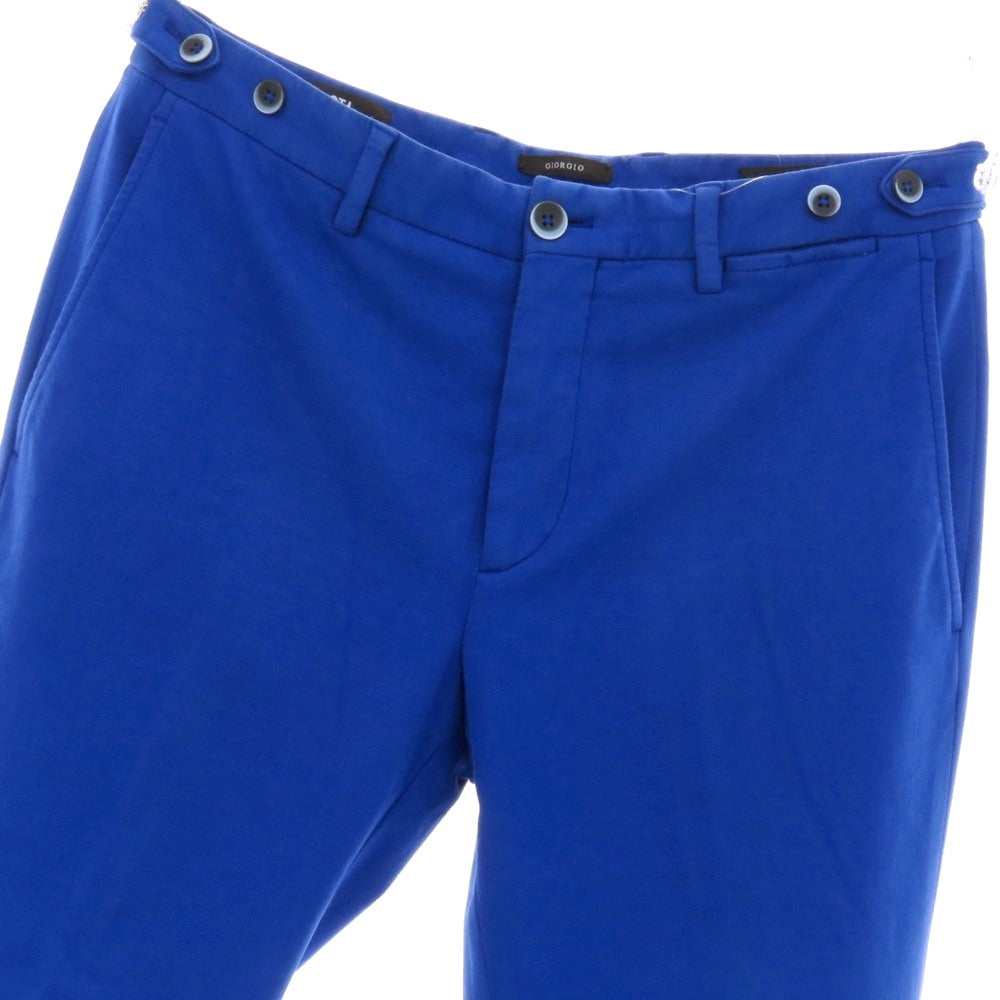 【中古】ジーティーアー G.T.A GIORGIO CAPSULE ストレッチ コットン ジャージー リブパンツ ブルー【サイズ46】【 状態ランクB 】【 メンズ 】