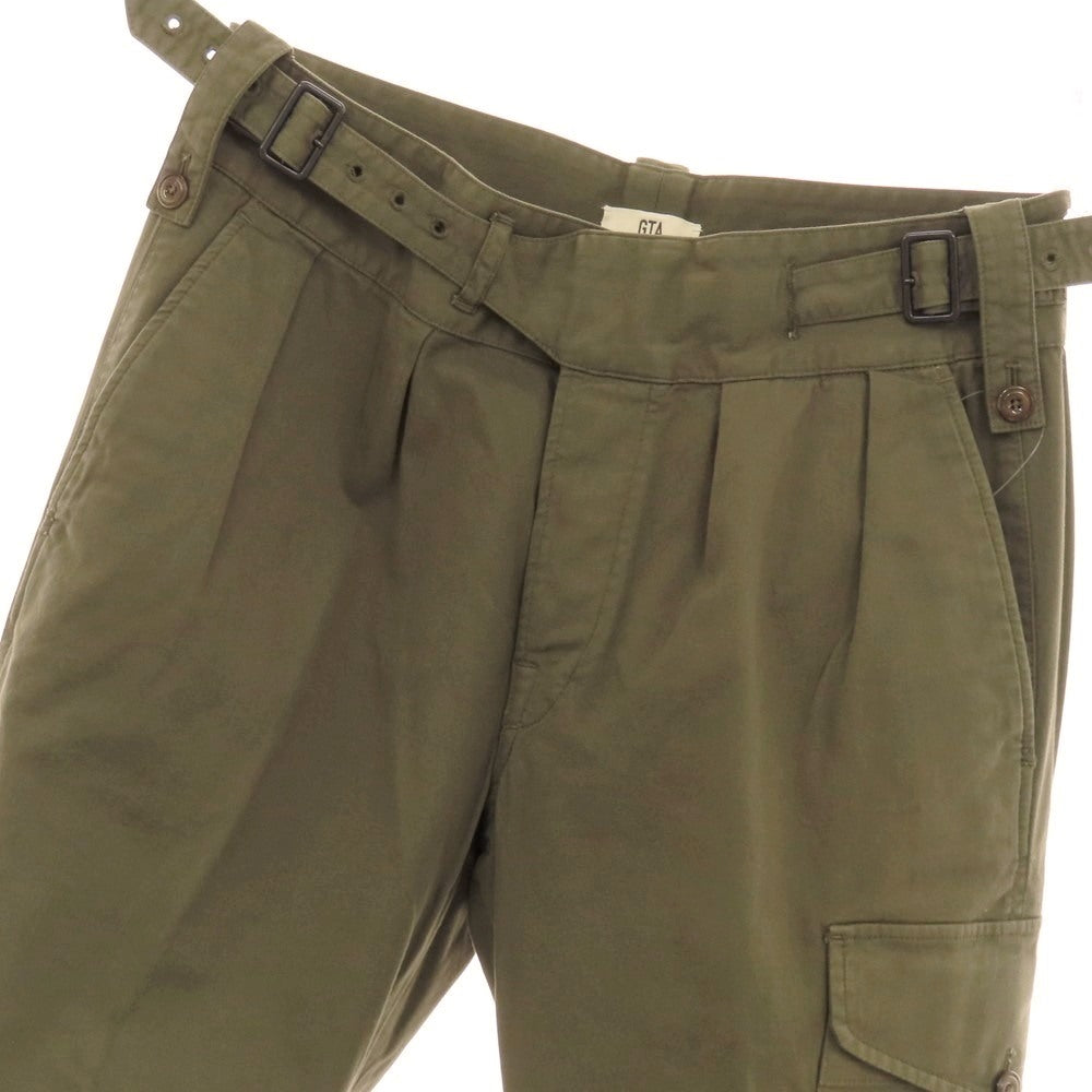 【中古】ジーティーアー G.T.A GHURKA CARGO ストレッチ コットン グルカカーゴパンツ オリーブ【サイズ46】【 状態ランクB 】【 メンズ 】