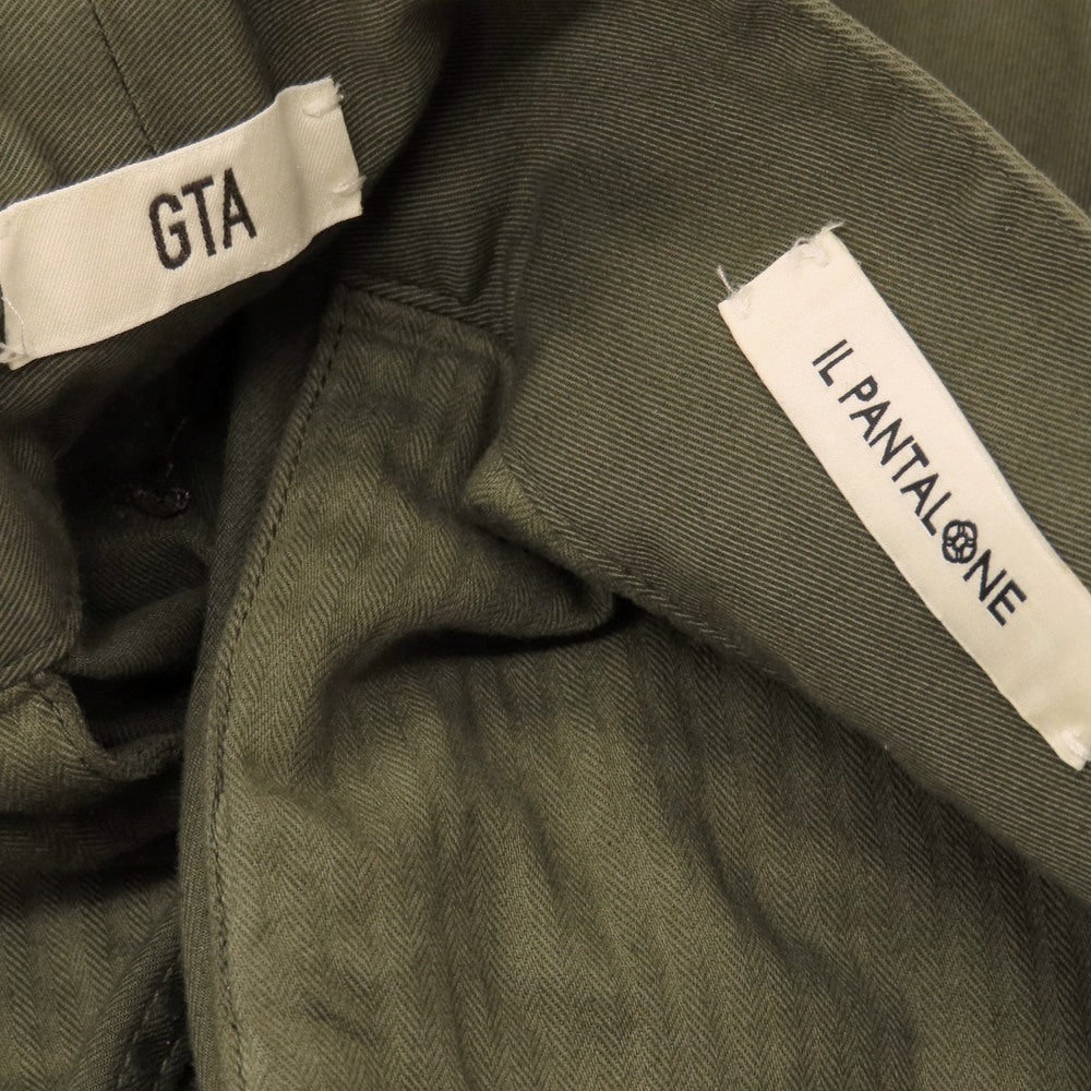 【中古】ジーティーアー G.T.A GHURKA CARGO ストレッチ コットン グルカカーゴパンツ オリーブ【サイズ46】【 状態ランクB 】【 メンズ 】