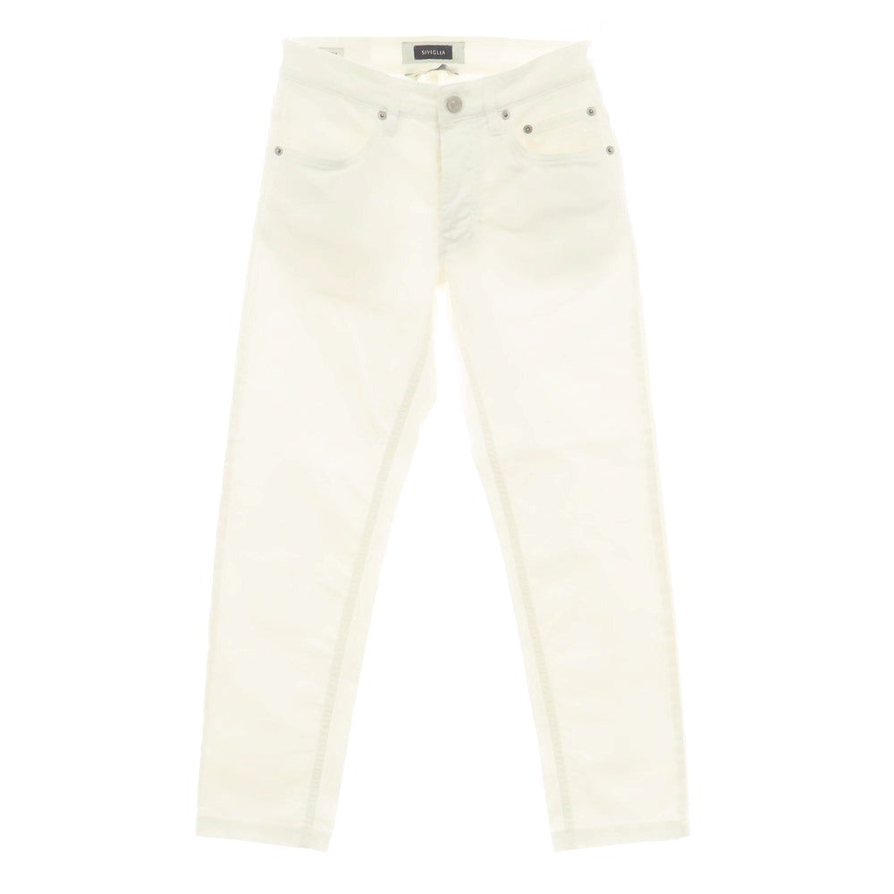 【中古】シビリア SIVIGLIA DENIM Core コットンポリウレタン 5ポケットパンツ ホワイト【サイズ29】【 状態ランクB 】【 メンズ 】