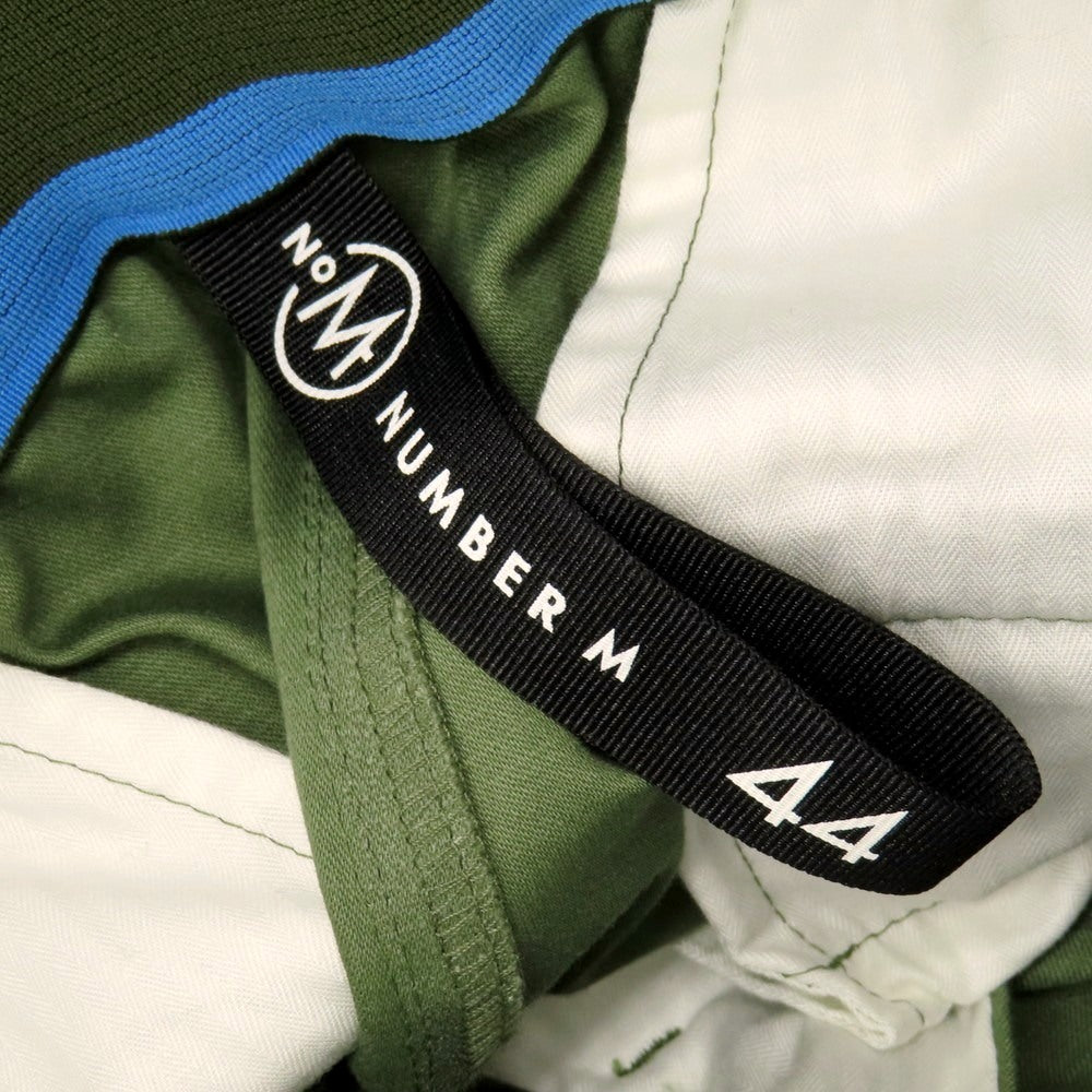 【中古】ナンバーエム NUMBER M ストレッチ コットン イージーカーゴパンツ オリーブ【サイズ44】【 状態ランクA 】【 メンズ 】