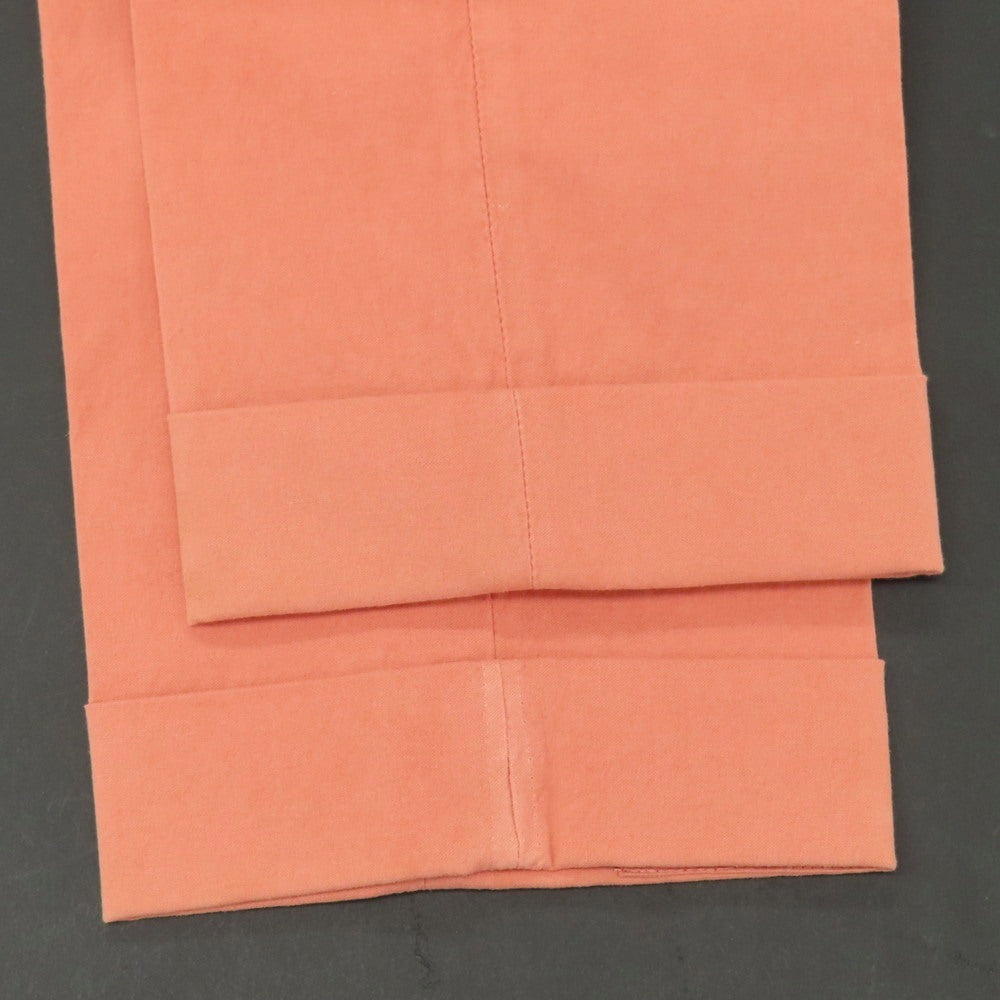 【中古】チープラス C+ ストレッチ コットンリネン カジュアルスラックスパンツ サーモン系【サイズ29】【 状態ランクC 】【 メンズ 】