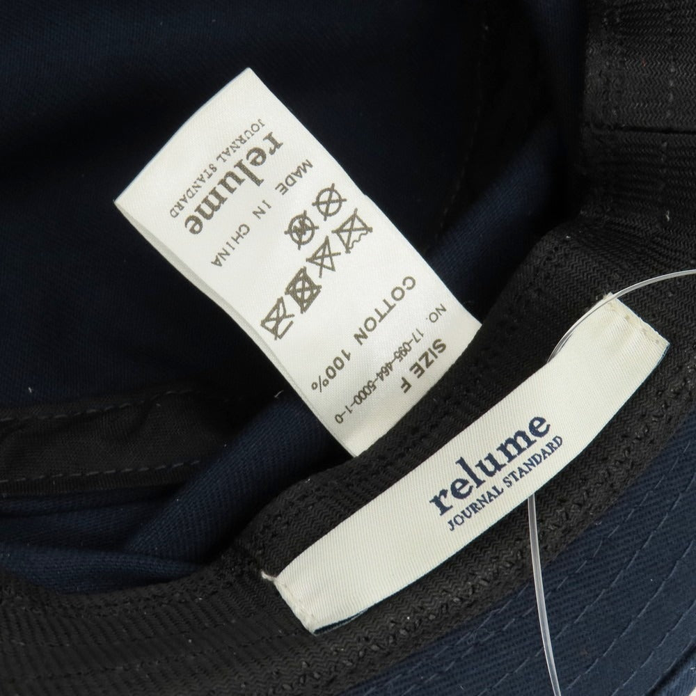 【中古】ジャーナルスタンダード レリューム JOURNAL STANDARD relume ツイルテラピンチハット ポークパイハット 帽子 ネイビー【サイズＦ】【 状態ランクB 】【 メンズ 】