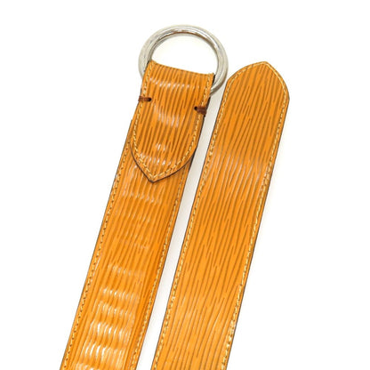 【中古】サルトリアピスケス Sartoria Pisthes レザー ダブルリング ベルト オレンジブラウンxシルバー【サイズ54/120】【 状態ランクB 】【 メンズ 】