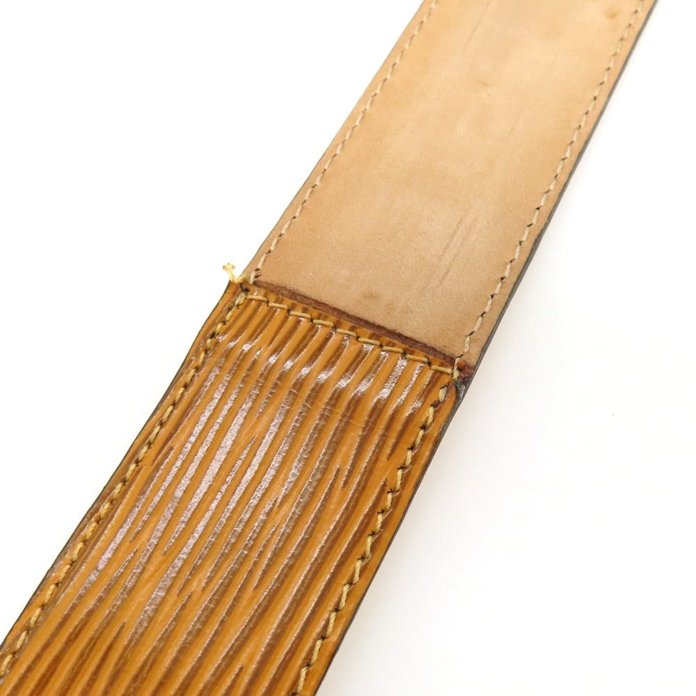 【中古】サルトリアピスケス Sartoria Pisthes レザー ダブルリング ベルト オレンジブラウンxシルバー【サイズ54/120】【 状態ランクB 】【 メンズ 】