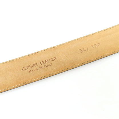 【中古】サルトリアピスケス Sartoria Pisthes ヌバック レザー ダブルリング ベルト ネイビーxシルバー【サイズ54/120】【 状態ランクB 】【 メンズ 】