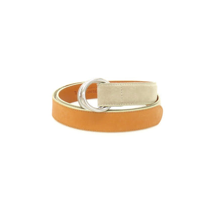 【中古】ユナイテッドアローズ UNITED ARROWS スエード レザー ダブルリング ベルト サンドベージュ【サイズL】【 状態ランクB 】【 メンズ 】