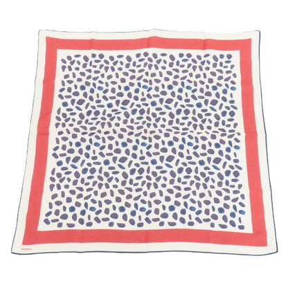 【中古】ラルディーニ LARDINI コットン系 総柄 プリント スカーフ ホワイトxネイビー【 状態ランクB 】【 メンズ 】