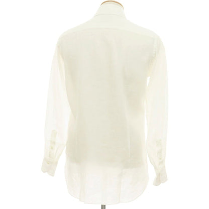 【中古】サルトリアピスケス Sartoria Pisthes フレンチリネン ホリゾンタルカラー ドレスシャツ オフホワイト【サイズ38】【 状態ランクA 】【 メンズ 】