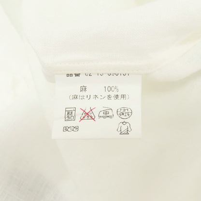 【中古】サルトリアピスケス Sartoria Pisthes フレンチリネン ホリゾンタルカラー ドレスシャツ オフホワイト【サイズ38】【 状態ランクA 】【 メンズ 】