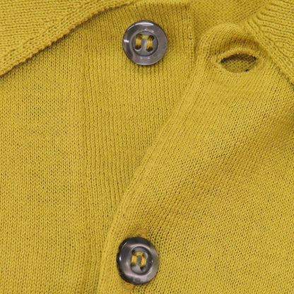 【中古】ジョンスメドレー JOHN SMEDLEY ハイゲージ シーアイランドコットン 半袖 ポロニット オーカーイエロー【サイズS】【 状態ランクB 】【 メンズ 】