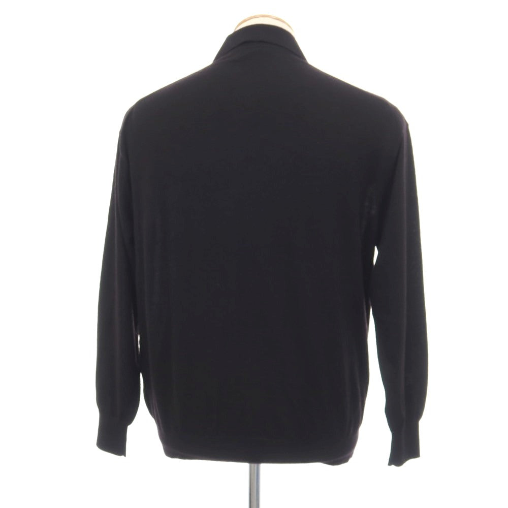 【中古】ユナイテッドアローズ UNITED ARROWS カシミヤ 襟付き カーディガン ブラック【サイズS】【 状態ランクB 】【 メンズ 】